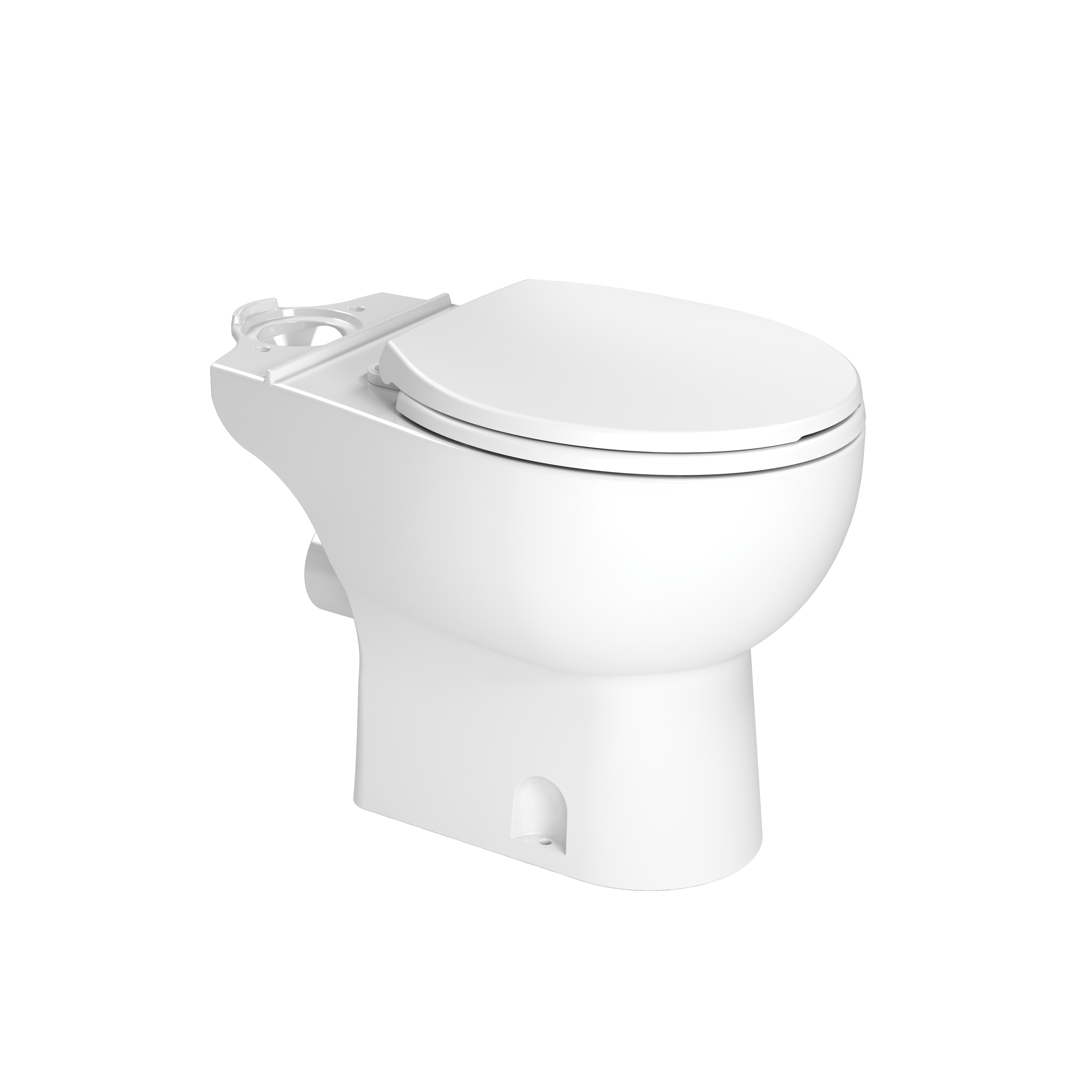 Saniflo® Saniflush® 083 Toilet Bowl, White, Round Shape, 16-3/4 in H Rim, 3 in Trapway