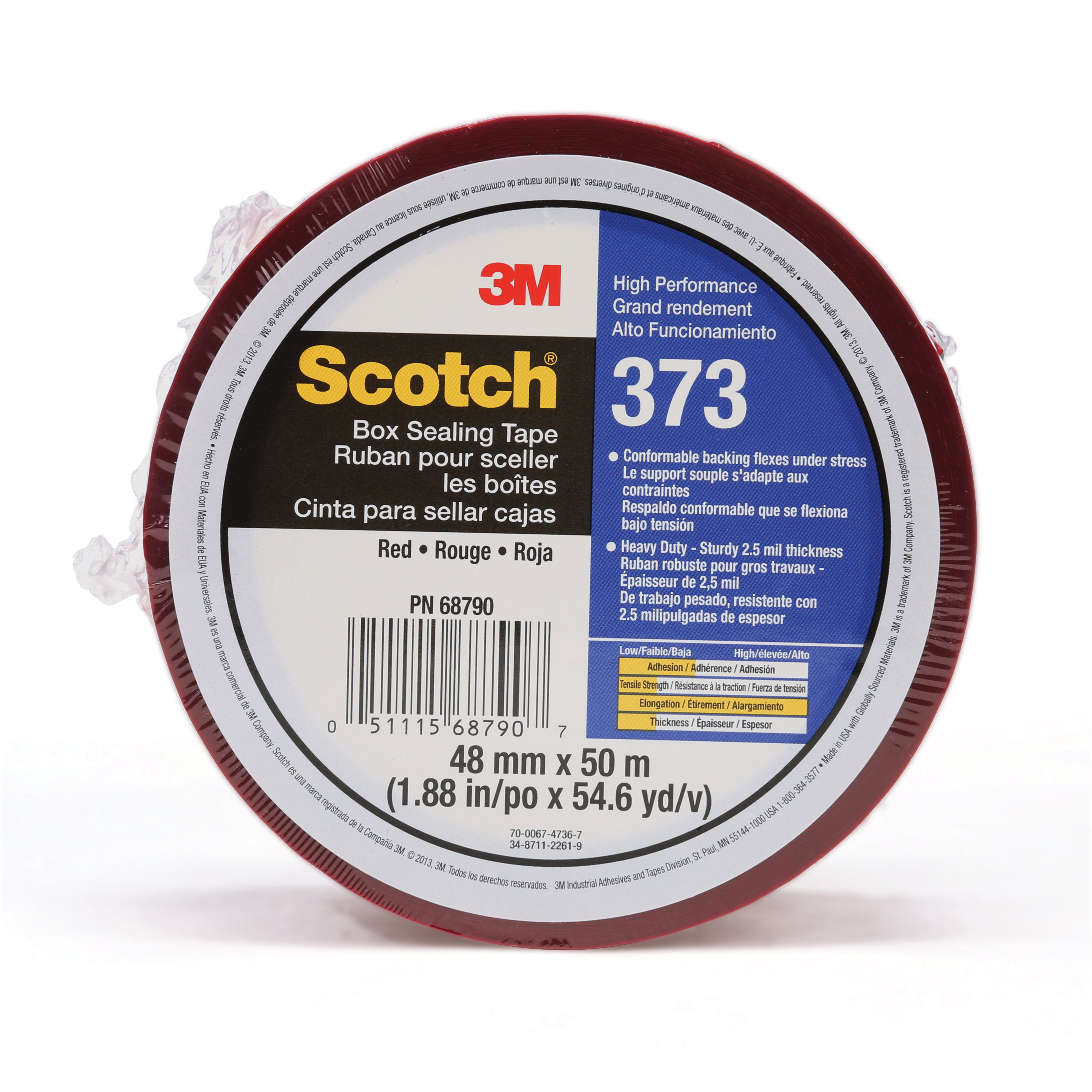 3M™ Scotch® 373 Carton Sealing Tape, 2.5 mil.