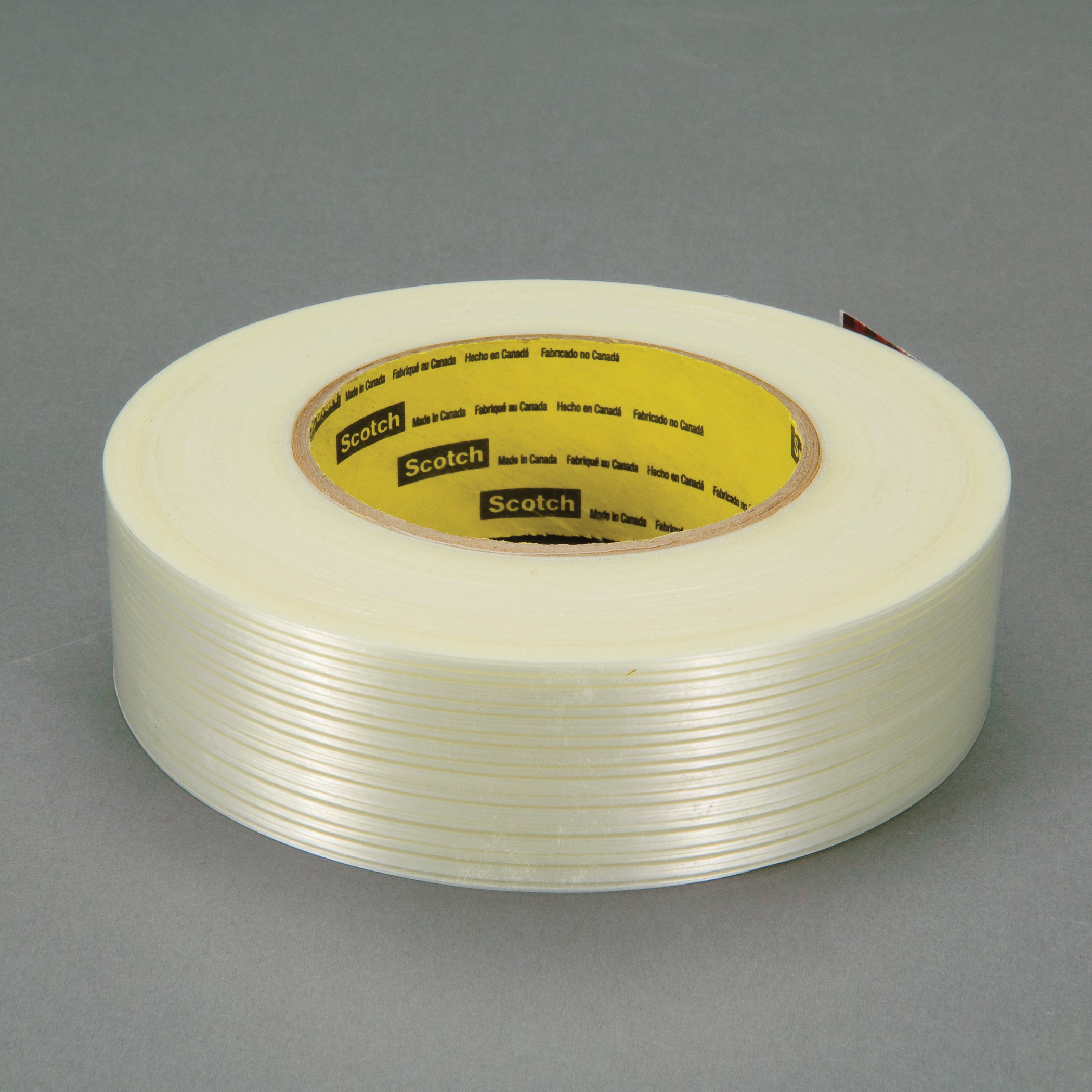 Scotch® 8916V Filament Tape, 48 mm W x 110 m L, 6.8 mil THK, Clear