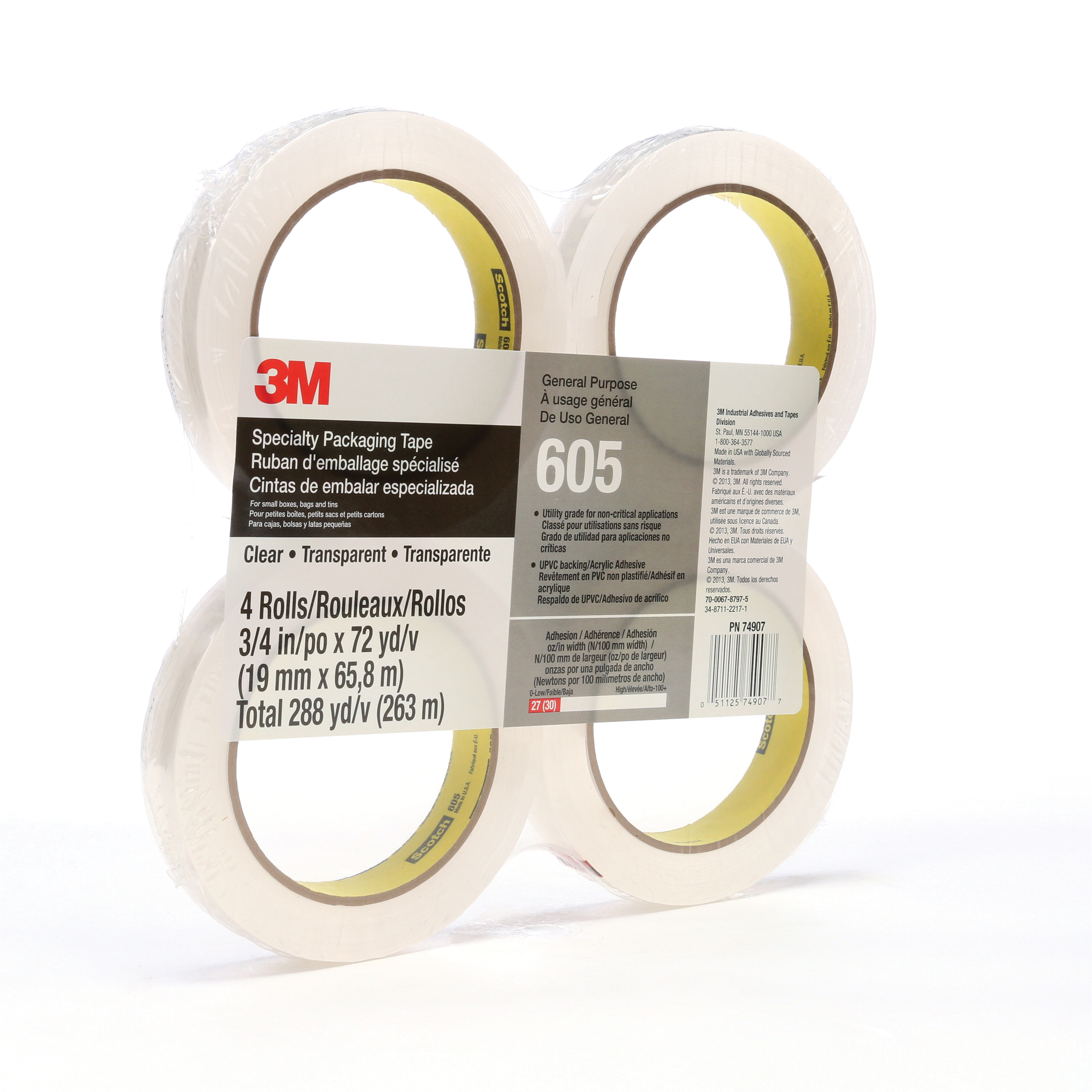 3M™ Utility Grade Light Duty Packaging Tape 5910 High Conformability