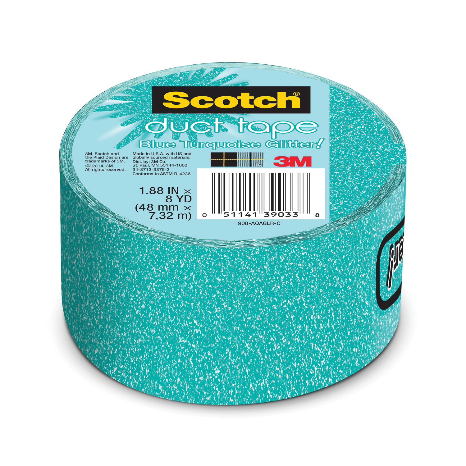 Scotch Duct Tape, 1.88 x 20 yds., Pink (920-PNK-C)