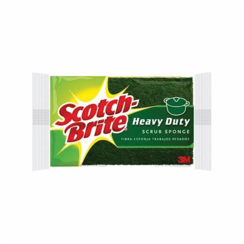 Scotch-Brite™ 021200-56855 Dobie® All Purpose Cleaning Pad, 4-3/8 in L x 2-5/8 in W x 1/2 in THK, Nylon/Polyester Mesh/Urethane Sponge, White