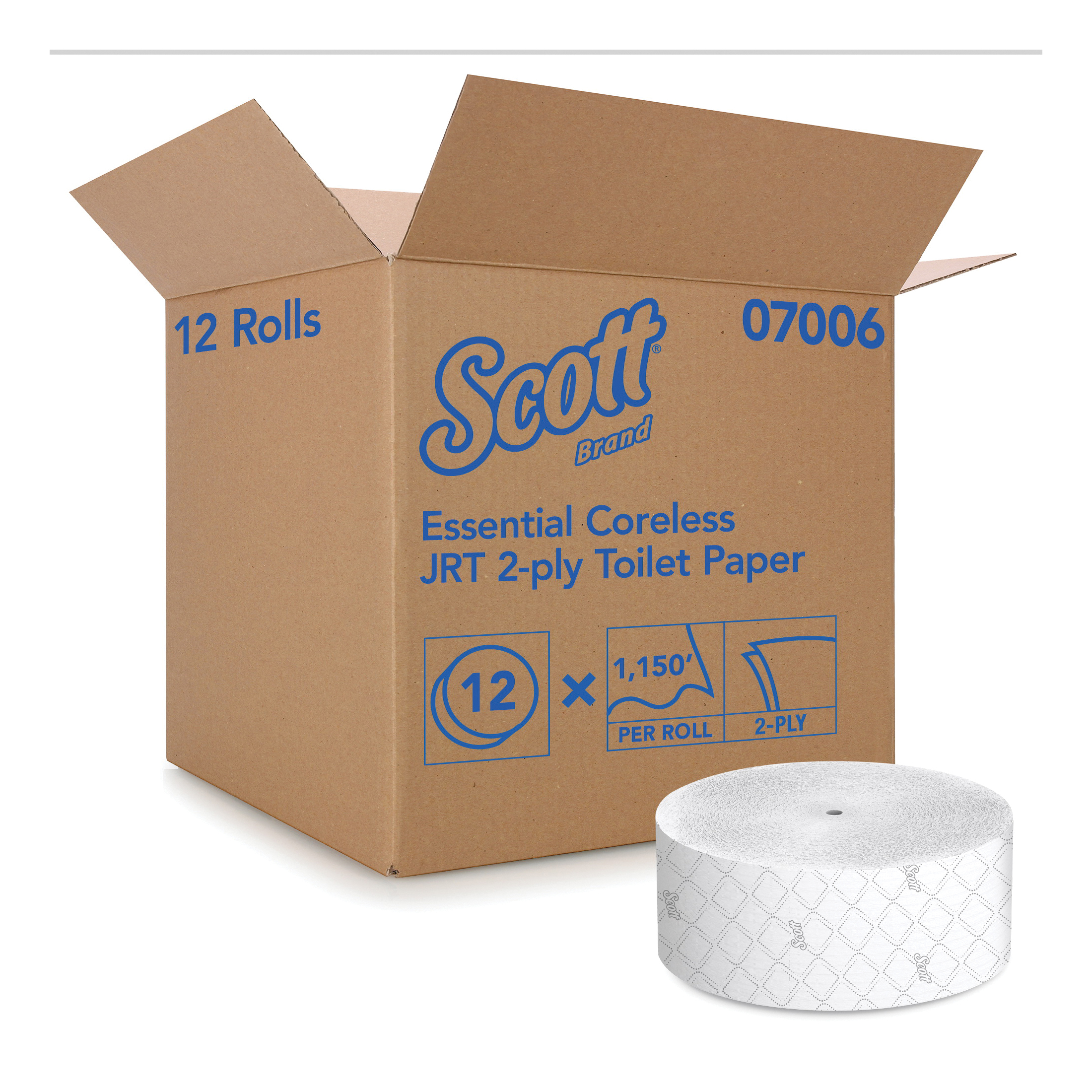 Scott® 04460 Bathroom Tissue, 550 Sheets, 2 Plys, Paper