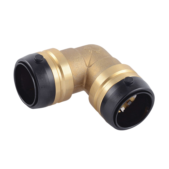 Sharkbite® UXL0235 Large Diameter Elbow, 1-1/4 in Nominal, Push-to-Connect End Style, DZR Brass, Domestic