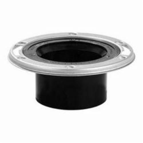 Tomahawk TKO™ 887-AM Open Closet Flange With Stainless Steel Swivel Ring, 3 x 4 in Hub Pipe, ABS, Domestic