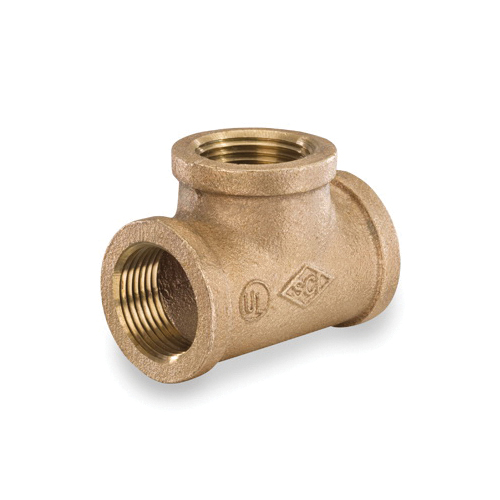 Smith-Cooper® 36T 1006L 36T 1L Tee, 3/4 in Nominal, Thread End Style, 125 lb, Brass