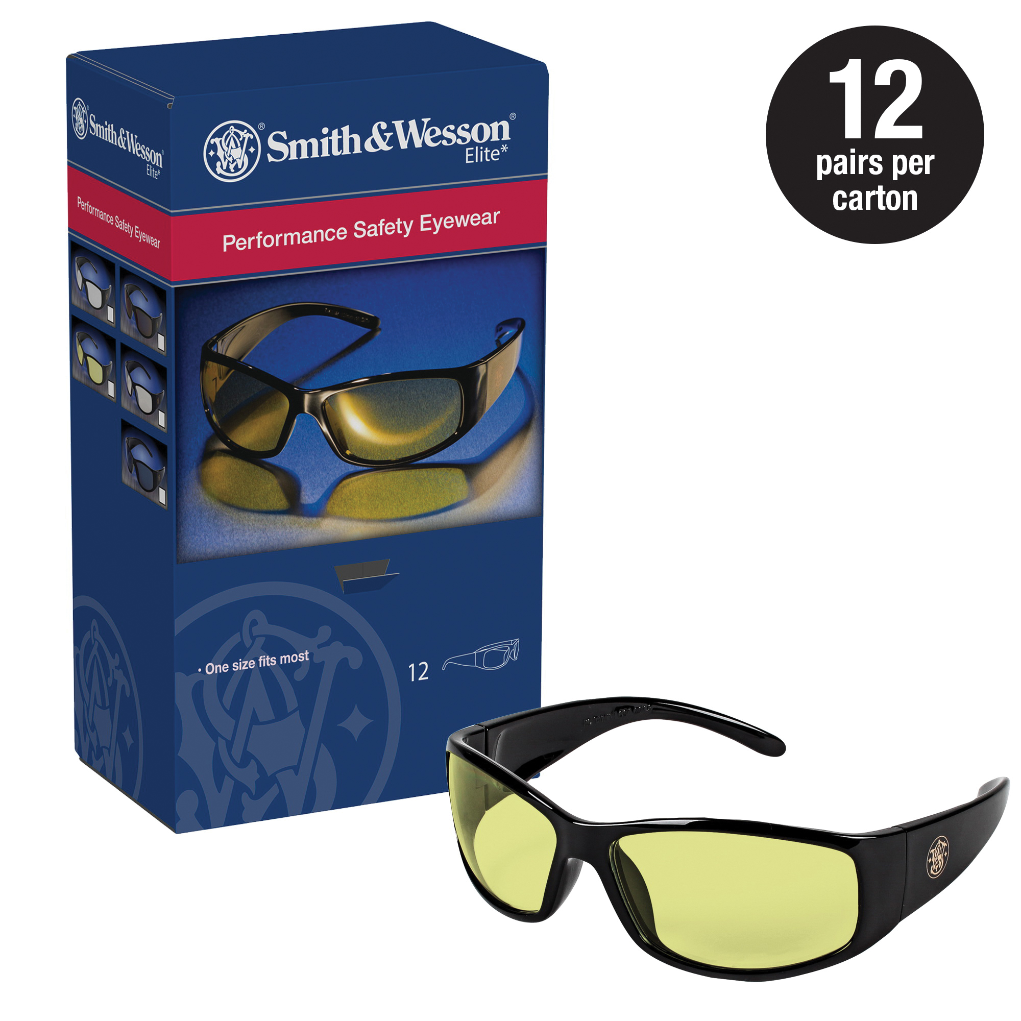 Smith & Wesson Safety Amber Lens Shooting Glasses 