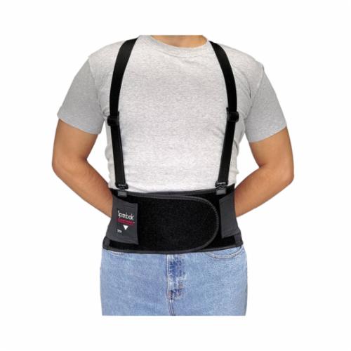 Maxbak® 7120-02 Back Support, M, 36 to 48 in Fits Waist, 4 in W, Nylon, Black/Silver, 2-Stage Hook and Loop Wrist Closure