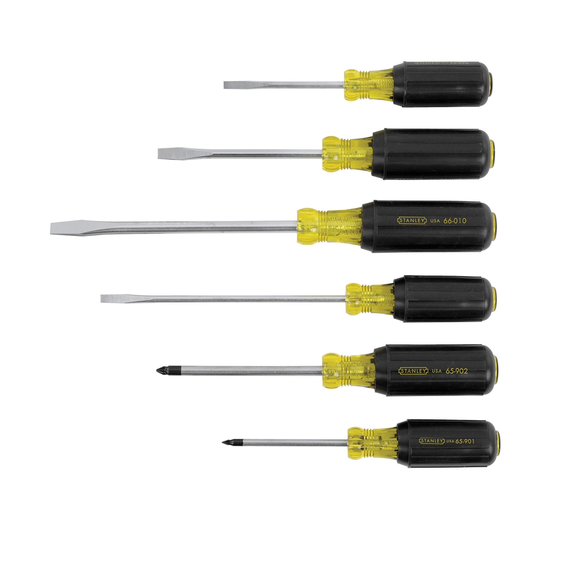 product Xcelite&reg; M60 Screwdriver Set, 6 Pieces, Plastic Handle