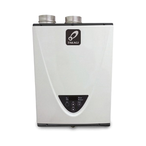 Takagi 100123383 H3 Tankless Water Heater, Natural Gas Fuel, 199000 Btu/hr Heating, Indoor/Outdoor: Indoor, Condensing, 10 gpm Flow Rate, Power Direct Vent, 4 in Vent, 0.93, Commercial/Residential