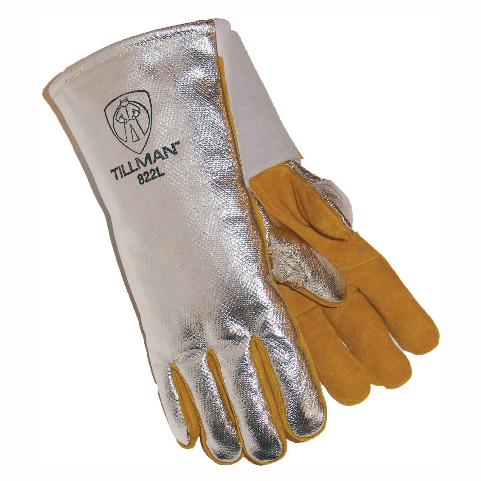 MCR SAFETY 9124K Heat Resistant Gloves,Knit Cuff,L,PR 