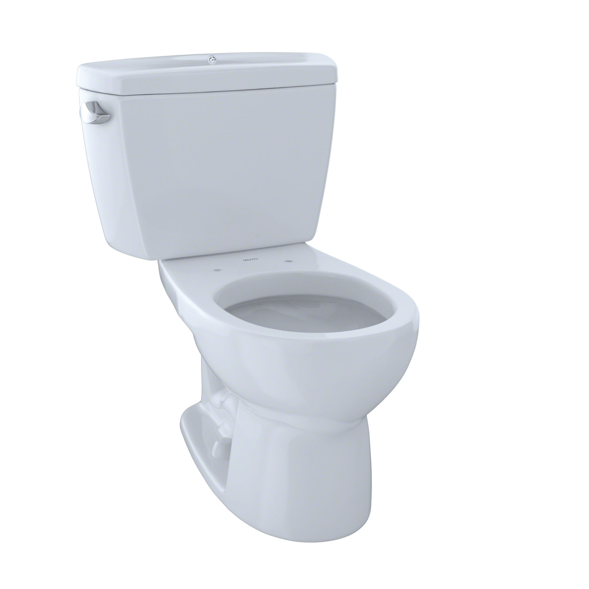 Toto® CST743SB#01 2-Piece Universal Height Close Coupled Toilet, Drake®, Round Bowl, 15-5/8 in H Rim, 12 in Rough-In, 1.6 gpf, Cotton White, Import