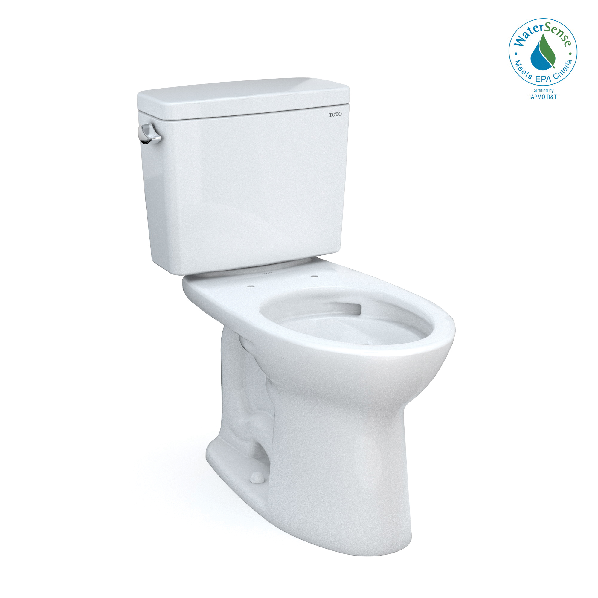 Toto® CST776CEFG#01 Universal Height 2-Piece Toilet, Drake®, Elongated Bowl, 16-1/8 in H Rim, 12 in Rough-In, 1.28 gpf, Cotton White, Import