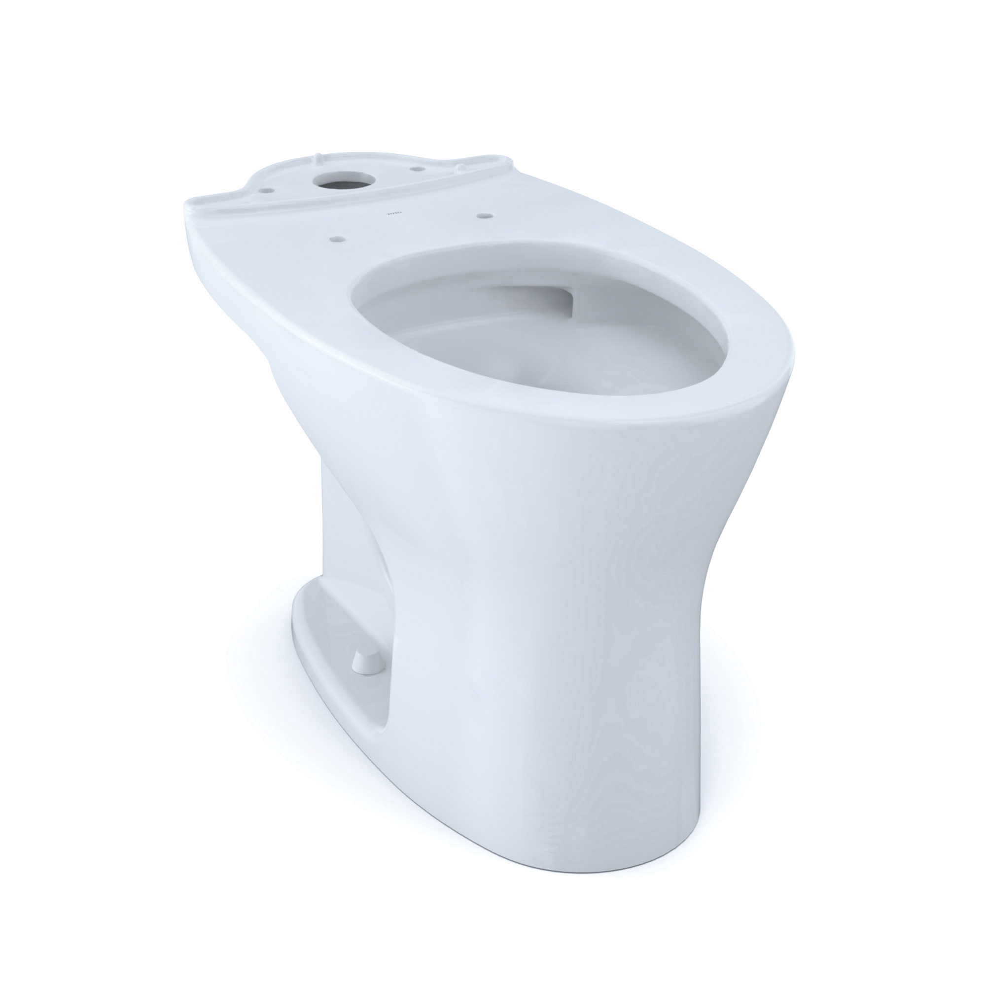 Toto® CT746CUFG#01 Drake® Universal Height Toilet Bowl With CEFIONTECT® Ceramic Glaze, Cotton White, Elongated Front Shape, 12 in Rough-In, 16-1/8 in H Rim, 2-1/2 in Dia Trapway