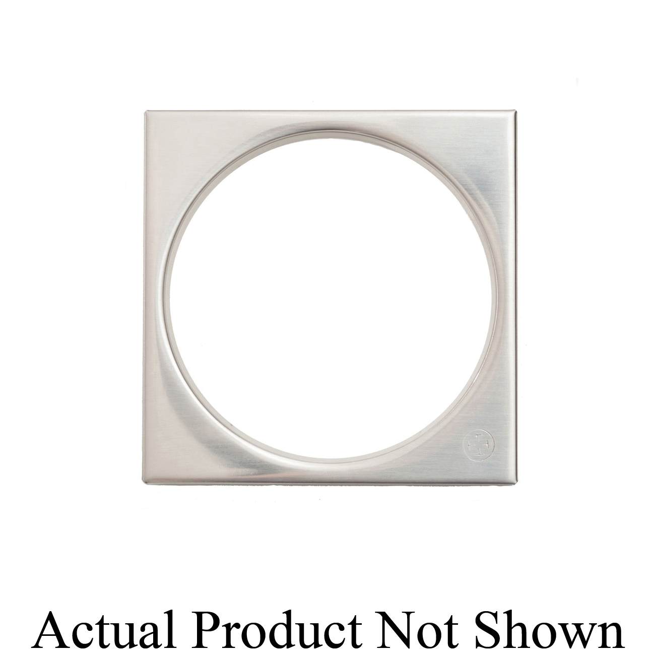 Trim To The Trade 4T-040-50 Tile Square, For Use With Plumbing Product Drains, Brushed Nickel/Stainless