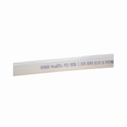 Uponor AquaPEX® F1930750 Tubing, 3/4 in Nominal, 0.671 in ID x 7/8 in OD x 20 ft Straight L, White, PEX