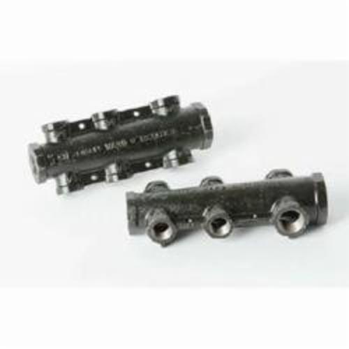 Ward Mfg WARDFlex® 1X4E.WFM Cross Manifold, (1) 1 in Inlets x (4) 3/4 in Outlets, Malleable Iron, Domestic