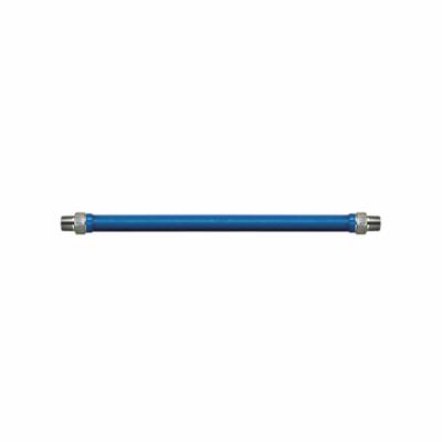 Dormont® Blue Hose™ 0241218 1675, 1675BPQ36 Braided Movable Gas Connector With (1) Handed Quick-Disconnect, 3/4 in, 36 in L, 304 Stainless Steel, Domestic