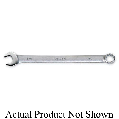 product Williams® 11116 Combination Wrench, 1/2 in, 12 Points, 8-1/8 in OAL, Steel, Satin Chrome