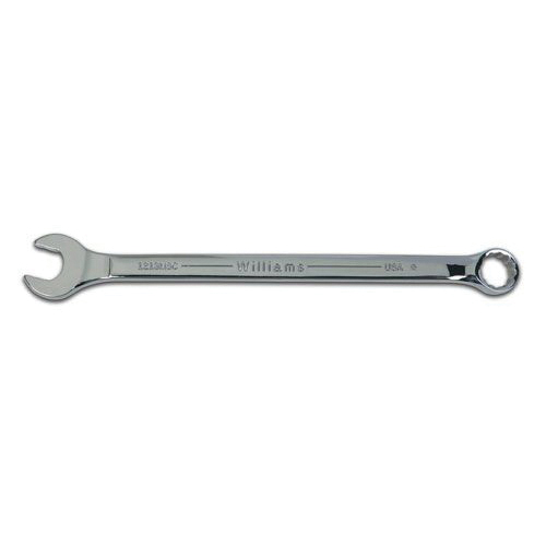 Williams® 1208MSC SUPERCOMBO® SUPERTORQUE® Combination Wrench, 8 mm, 12 Points, 5-25/32 in OAL, Polished Chrome