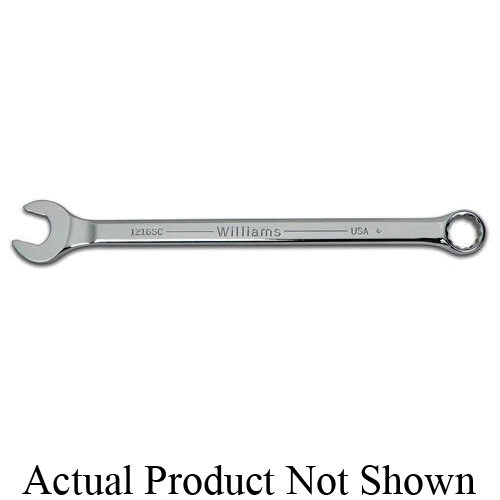 Williams® 1209MSC SUPERCOMBO® SUPERTORQUE® Combination Wrench, 9 mm, 12 Points, 6-9/32 in OAL, Polished Chrome