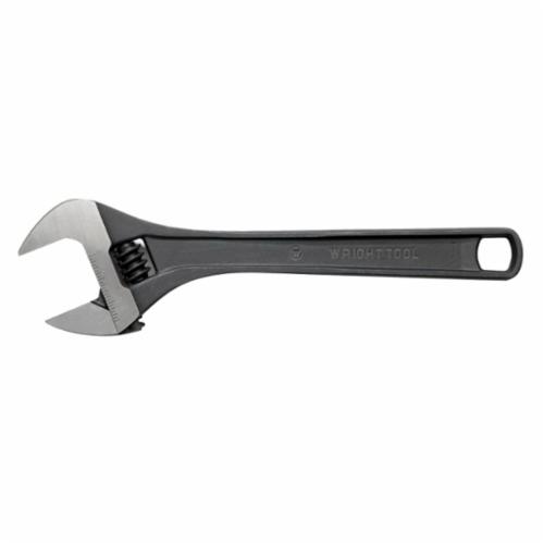 Wright Tool 9AB04 Adjustable Wrench, 1/2 in, 4 in OAL, Steel Body, Steel, Industrial Black
