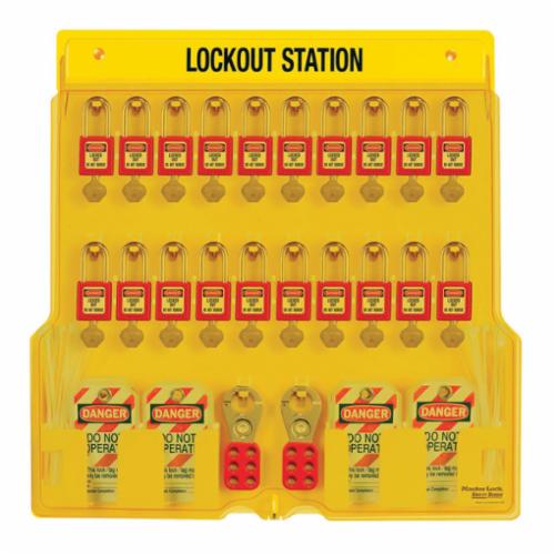 Master Lock® 1484B Zenex™ Padlock Station, 22 in H x 22 in W x 1-3/4 in D, Wall Mount