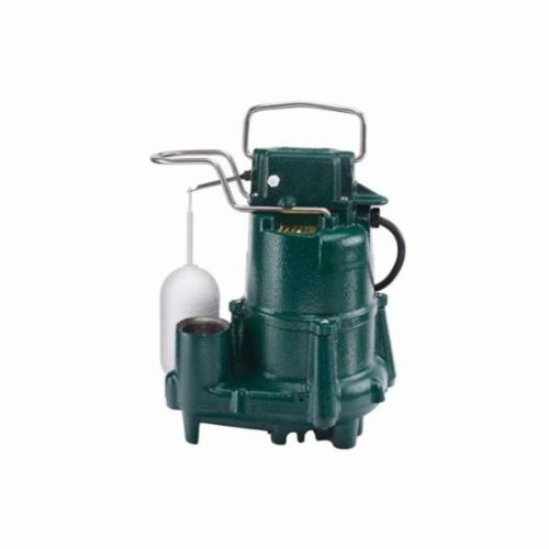 Zoeller® 98-0001 Flow-Mate M98 Automatic Effluent or Dewatering Submersible Pump, 73 gpm Flow Rate, 1-1/2 in Outlet, 1/2 hp, Cast Iron