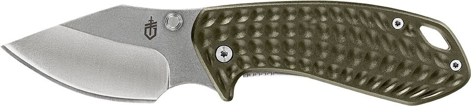 GERBER 31-003513N Folding Knife, Steel Blade, Aluminum Handle - 1