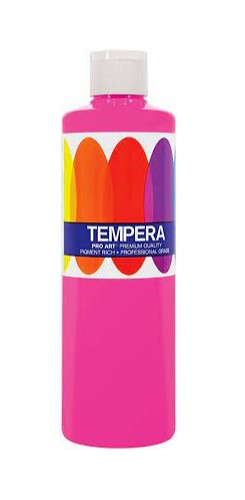 Art Materials Artists Tempera Paint 8oz Fluorescent Pink