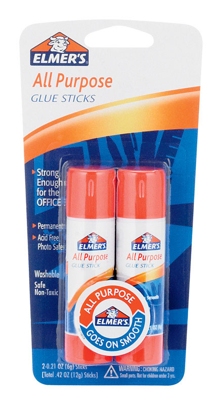 Elmers E512 Glue Stick, 0.42 oz Pack - 1