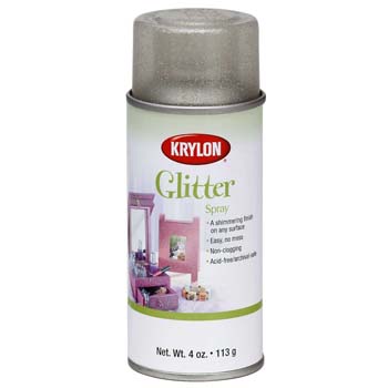 Krylon Glitter Spray 4 oz Shimmering Silver