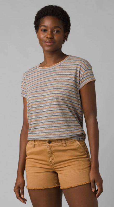 prAna Women's Cozy Up T-shirt, Multi-Colored, Small - 5