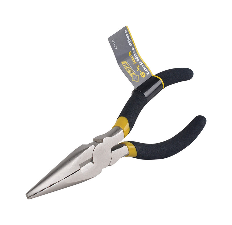 Vulcan JL-NP008 Plier, 6-1/2 in OAL, 1.6 mm Cutting Capacity, 3.9 cm Jaw Opening, Black Handle, 3/4 in W Jaw, 2 in L Jaw - 2