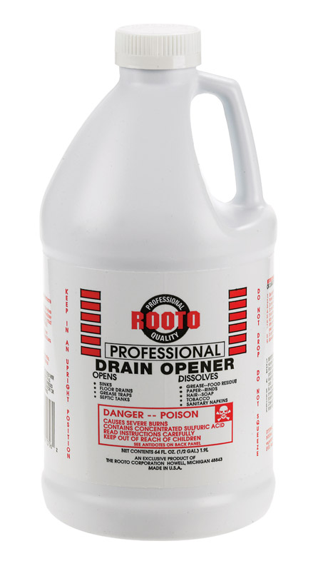 Rooto Corporation 1079 Drain Cleaner, Liquid, 0.5 gal - 1