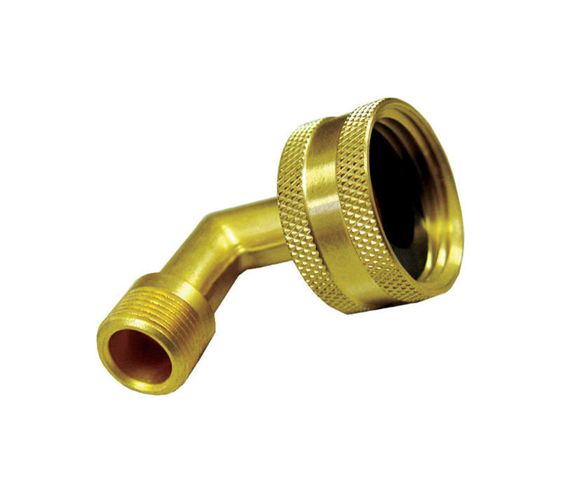 JMF 4507372 Pipe Elbow, 3/4 x 1/4 in, FHT x Compression, Brass, 75 psi Pressure - 1