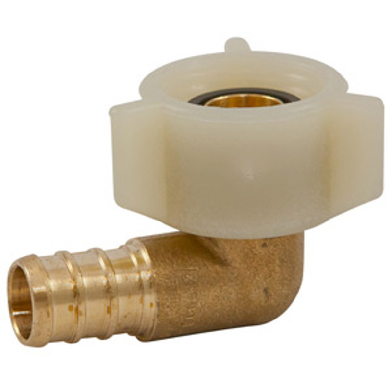 NIBCO UC532LFA Pipe Elbow, 1/2 in, FPT, Brass, 80 psi Pressure - 1