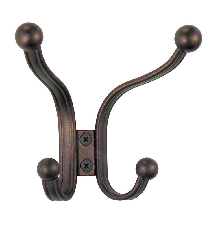 iDESIGN York Lyra 53571 Quad Hook, 4-Hook, Bronze - 1