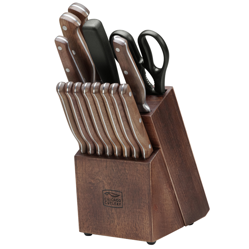 Chicago Cutlery Stainless Steel Block Knife Set, 15 Pieces - 1