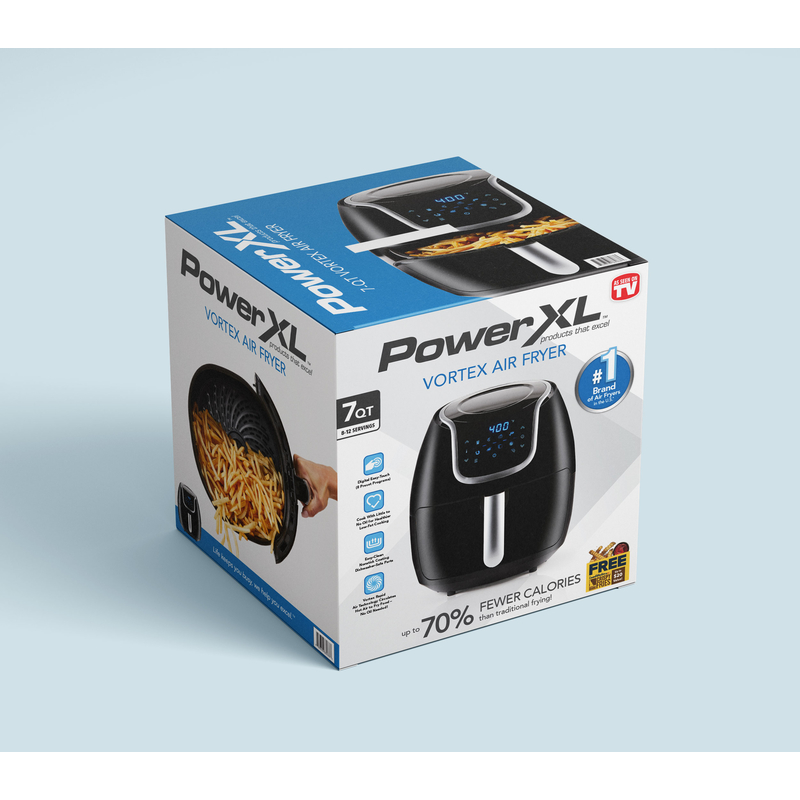 PowerXL Vortex Black 7 qt. Programmable Digital Air Fryer - 1