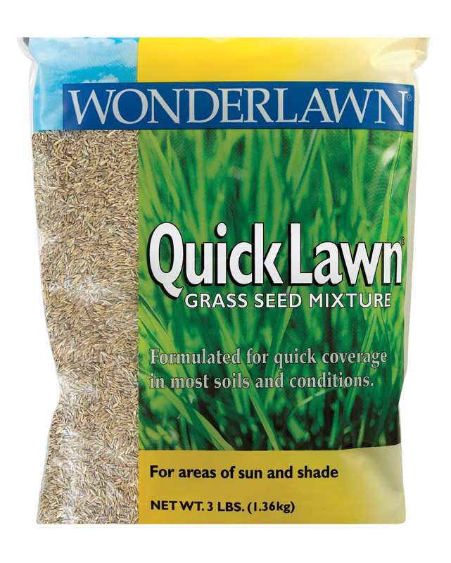 Wonderlawn QGR3ACE00 Grass Seed Mixture, 3 lb - 1