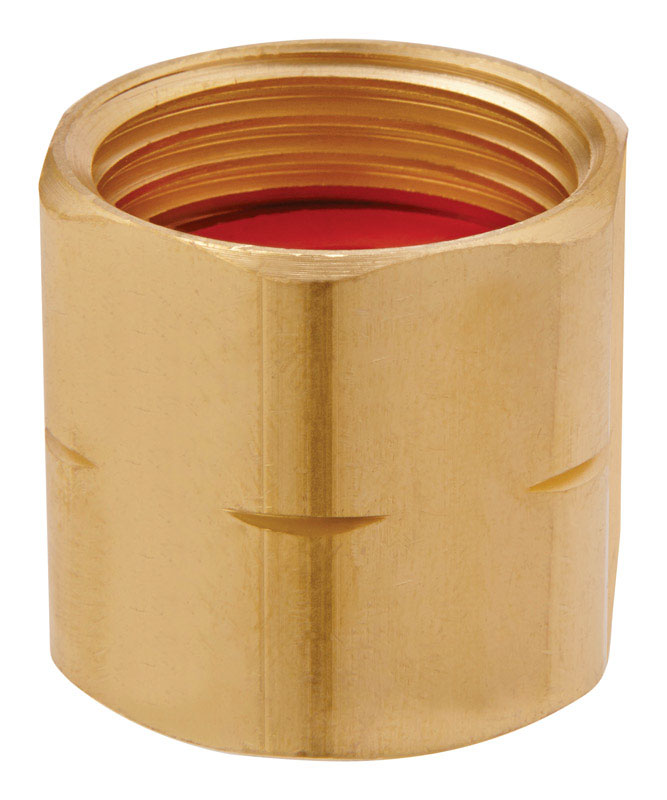 ACE GT3070A Coupling, 3/4 in, FPT, Brass, Yellow - 1