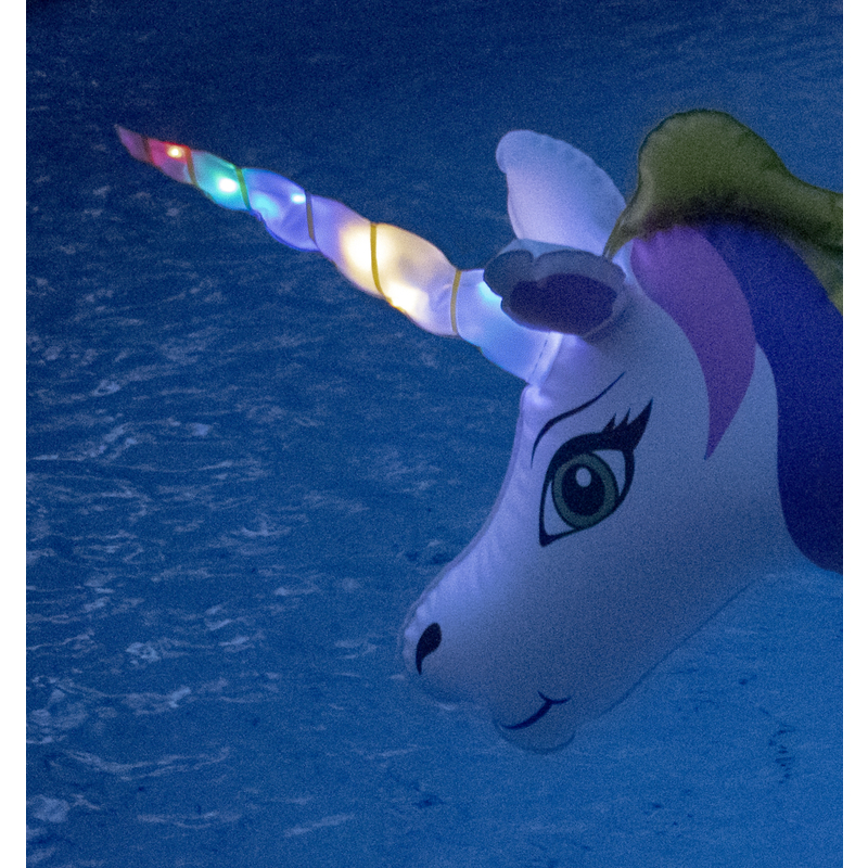 International Leisure Multicolored Unicorn Plastic Pool Float - 3