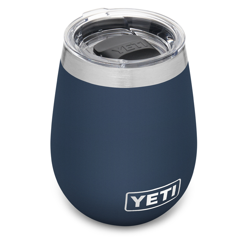 YETI Rambler 10 oz. Navy BPA Free Wine Tumbler with MagSlider Lid - 3