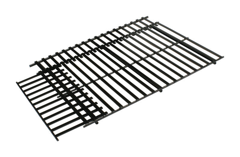 Grillmark 50225A Two-Way Adjustable Grate, 21 in L, 14-1/2 in W, Cast Iron, Porcelain Enameled - 1