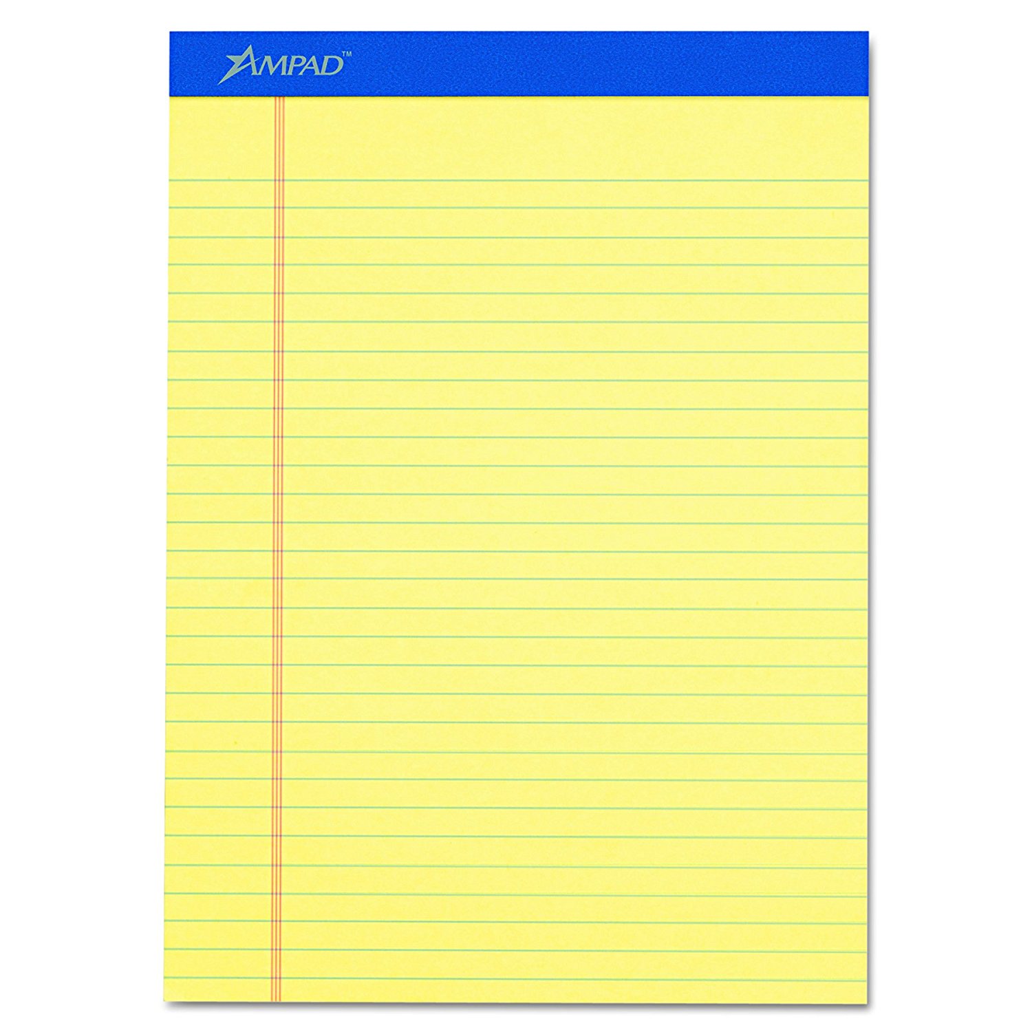 Mead 59610 Legal Pad, 8-1/2 x 11 in Sheet, 50-Sheet, Yell