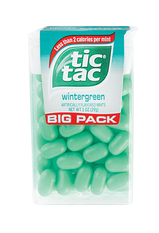 Tic Tac Fresh Breath Mints, Wintergreen, Hard Candy Mints, 1 oz Single Pack