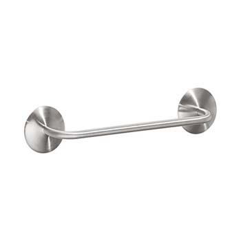 iDESIGN AFFIXX 82721 Towel Bar, 8-1/2 in L Rod, Steel, Bronze, Adhesive Mounting - 1