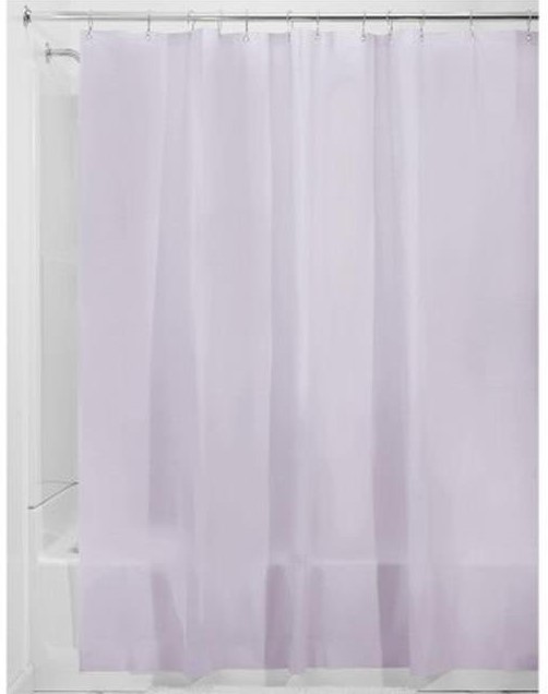 iDESIGN 14756 Shower Curtain, 72 in L, 72 in W, EVA, Lavender - 1