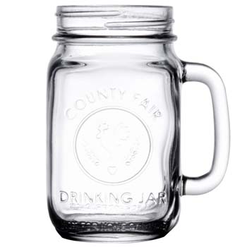Libbey 97085 Drinking Jar, 16.5 oz, Glass - 1